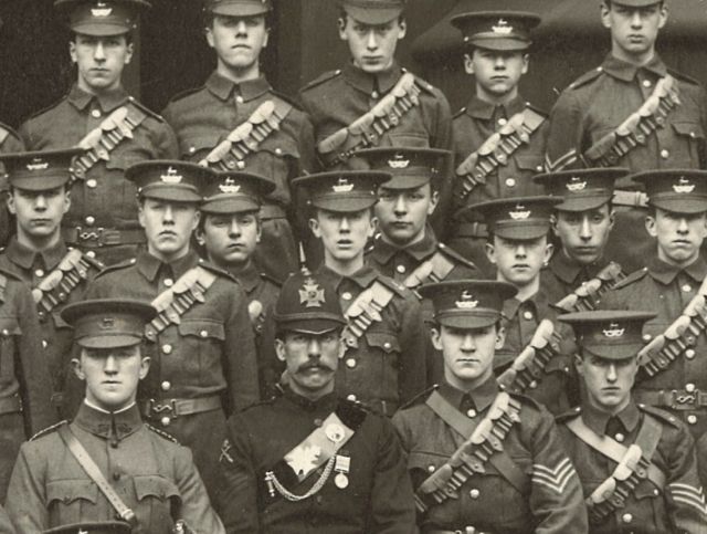 J.R.R. Tolkien in the Cadet Corps, King Edward's School, Birmingham, 1907